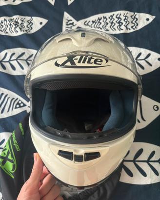 Casco moto taglia s bianco Nolan x lite x 601