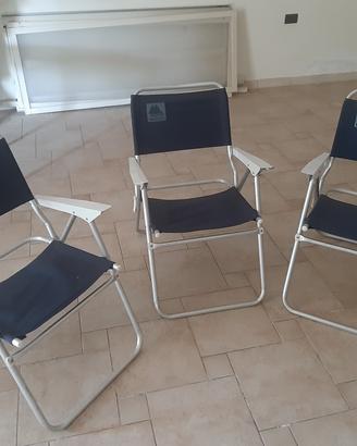 sedie pieghevoli alluminio nevada