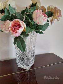Vaso di cristallo intagliato vintage