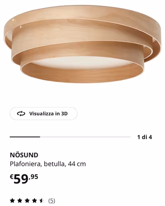 lampadario ikea nosund