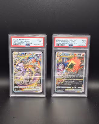 Lotto Pokemon PSA 9 Mewtwo GG44 + Charizard 262