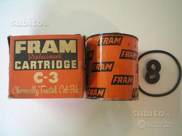 Filtro olio Fram C-3 , Carello C3 fiat 1100 ecc