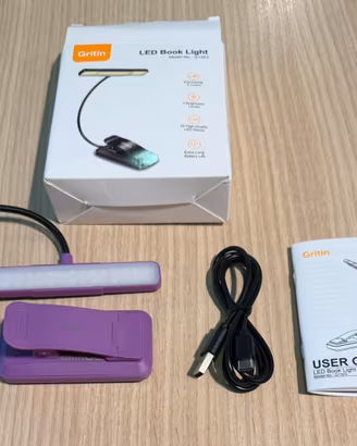 Lamapada da lettura 30 led, luce calda e fredda