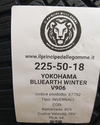2 GOMME 225 50 18 YOKOHAMA A67792