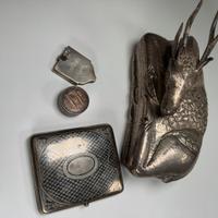 collezione argenti antichi:scatole. Icona.portasig