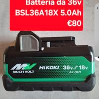 Batteria da 36V BSL36A18X 5.0Ah hikoki hitachi 