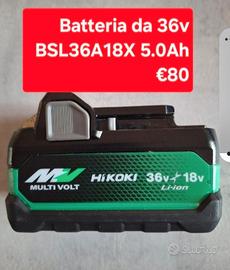 Batteria da 36V BSL36A18X 5.0Ah hikoki hitachi 