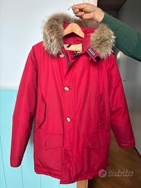 Piumino donna Woolrich rosso