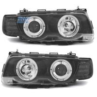 FARI BMW SERIE 7 E38 98-01 ANGEL EYES FONDO NERO