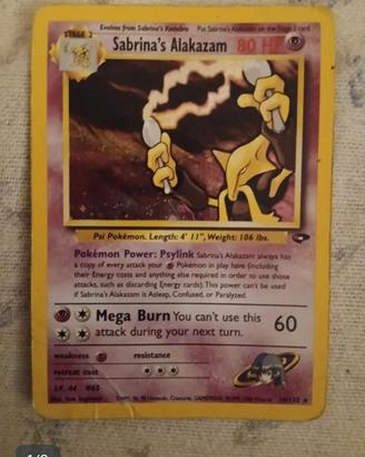 Sabrina's Alakazam carta pokemon