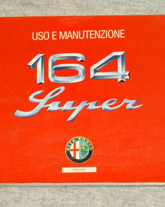 LIBRETTO USO E MANUTENZIONE ALFA 164 SUPER  1992