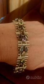 Bracciale argento e pietre naturali 