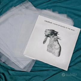 10 BUSTE TRASPARENTI PER DISCHI 33 GIRI CON FLAP A