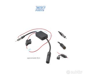 AMPLIFICATORE DI SEGNALE RADIO FM CONNETTORE UNIVE