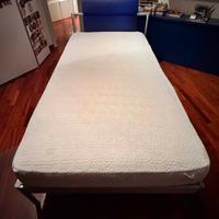 Letto design Flou Atlante anni ’90 alluminio
