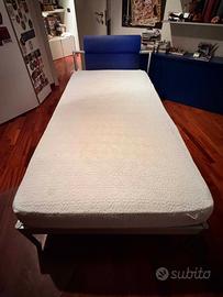 Letto design Flou Atlante anni ’90 alluminio