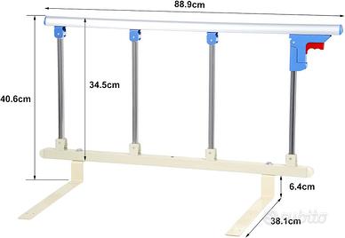 Griglia per letto pieghevole per anziani - bambini