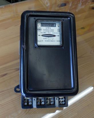 contatore elettrico vintage anni 70 380 volt