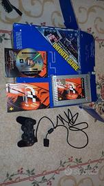 scatola PS2 + pad + GRAN TURISMO 3 + cavi e memory