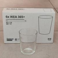 6 bicchieri IKEA, 20 cl, vetro temperato, nuovi