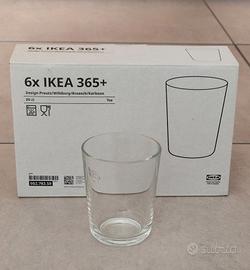 6 bicchieri IKEA, 20 cl, vetro temperato, nuovi