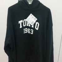 Felpa nera donna con cappuccio Zalando XXL