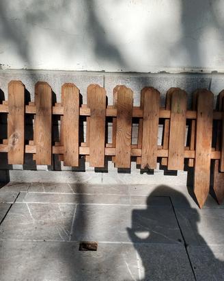 piccolo steccato per aiuole h 30cm lungo 8mt