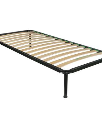 Rete a Doghe Singola Nero + Materasso Singolo 80x1