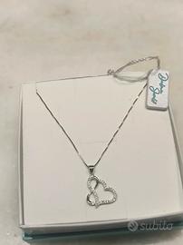 Collana con ciondolo cuore infinito in argento 925