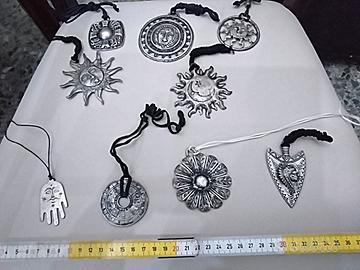 9 Maxi ciondoli boho, hippie, Vintage, anni 60/70