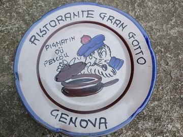 Piatto del buon ricordo Gran gotto Genova