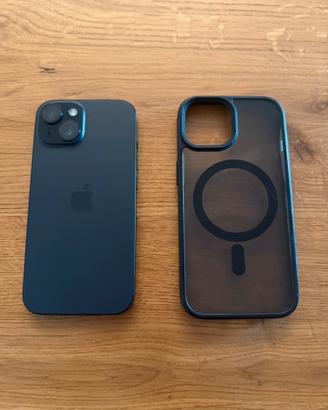iPhone 15 Nero 256GB - Come nuovo. Cover inclusa.