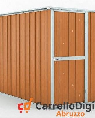 deposito attrezzi giardino 175x307 legno chiaro