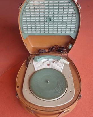 Giradischi vintage Philips con valvole