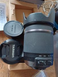 Obiettivo tamron 18/200 mm f/3.5-6.3 Di ll Vc