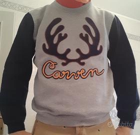 Carven felpa cotone cervo