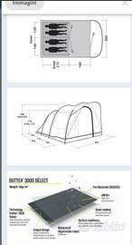 Tenda Outwell Sky 4 & telo Footprint nuovi