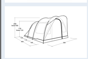Tenda Outwell Sky 4 & telo Footprint nuovi