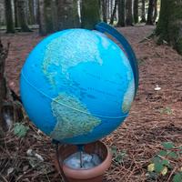 Lampadario Mappamondo luminoso