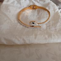 Bracciale donna rigido serpente 