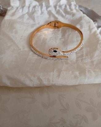 Bracciale donna rigido serpente 