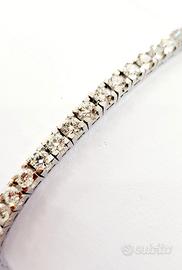 Bracciale Tennis Oro Diamanti 18kt-750 IGI Anversa