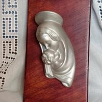 🤱🏼 Madonna con Bambino scultura in gesso da pare