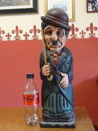 Charlie Chaplin "Charlot " vecchio  portabottiglia