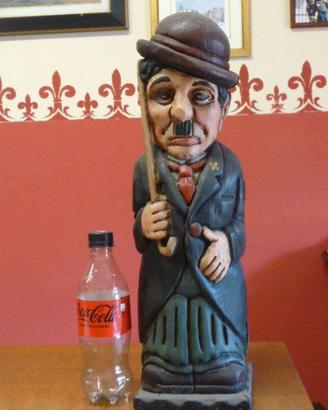 Charlie Chaplin "Charlot " vecchio  portabottiglia