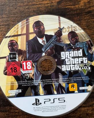 GTA 5 per playstation 5 nuovo senza custodia