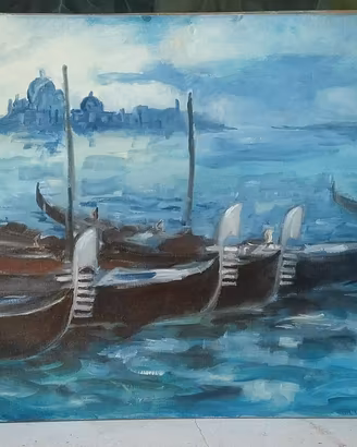 Dipinto gondole veneziane 