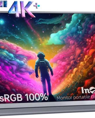 Monitor Portatile 13,4 Pollici 4K HDMI/Type-C/USB-