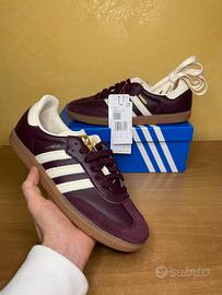 Adidas Samba OG W Maroon Metallic Gold 39 1/3