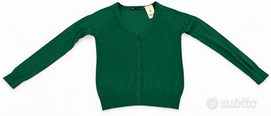Cardigan Zara verde con bottoni